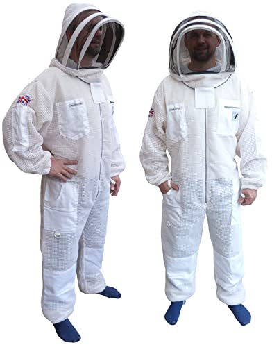 Bee Suit 3 Layer Ultra Ventilated White Beekeeping Suit Beekeeper Ultra protection wasp suit
