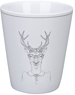 Krasilnikoff [W] Happy Mug, Hipster Deer, She White