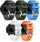 ANBEST 20mm Armband für Garmin Vivoactive 5/Forerunner 245/Vivoactive 3 Armband, 20mm Silikon Sport Ersatzarmband für Forerunner 645/Forerunner 158/Venu/Venu 2 Plus/Forerunner 55, 5-PACK