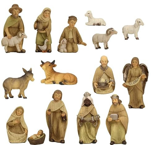 dekoprojekt Krippenfiguren modern, gebeizt