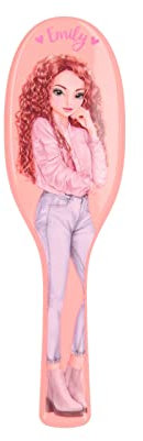 Depesche 4899-049 TOPModel - Haarbürste in klassischer Form in der Farbe Apricot, mit modernen Entwirrborsten, Maße: ca. 3,6 x 8,7 x 27 cm