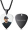 MeMeDIY Personalisierte Herren Rock and Roll Halskette Anpassen Musik Halsketten für Männer Frau Edelstahl Cooler Schmuck