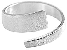 S925 Silber Boutique Schmuck kreativer gebürsteter einfacher Ring Damen Trendiger Ring Geschenk