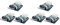 Baluue 6pcs Printer End Stop for Easy Install Mechanical Parts Compatible Printer Replacement Performance for Enthusiasts