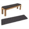 HAVE A SEAT Living - Bankauflage 180x40 cm - Bequeme Sitzauflage Bank, 5 cm Dick - Waschbar bis 95°C, Orthopädisch, Wetterfest - Made in Germany (180x40 cm, Grau/Anthrazit)