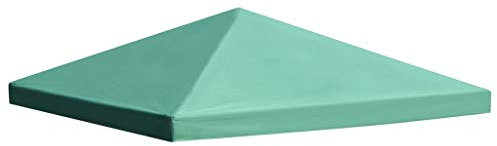 Keketa Pavillondach Ersatzdach für Pavillon Ersatzdach Pavillondach für Gartenpavillon Partyzelt Gartenzelt Pavillonabdeckung UV-Schutz und Wasserdicht 310 g/m² 3x3 m Grün