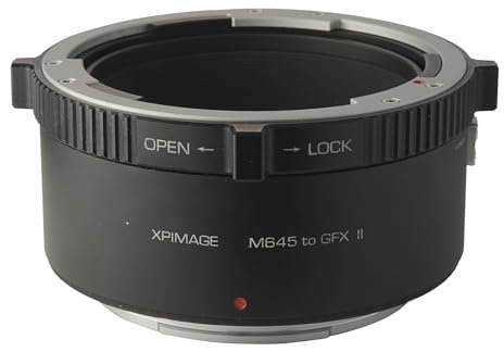 XPIMAGE Objektivadapterring für Mamiya 645 Objektiv an Fujifilm GFX Kamera GFX50 GFX100