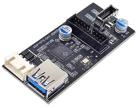 Chenyang USB 3.0 19/20 Pin vers USB 3.0 19/20 Pin et USB 3.1 Type E multiplicateur de Port PCBA avec câble d'alimentation SATA