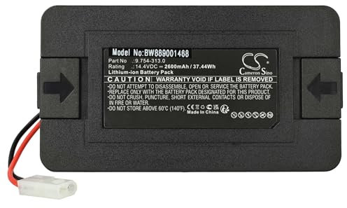 vhbw Akku kompatibel mit Kärcher RC3 Home Cleaner Heimroboter Schwarz (2600 mAh, 14,4 V, Li-Ion)