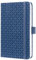 SIGEL J5100 Wochenkalender 2025 A6, Jolie, blau, Hardcover, Gummiband, Stiftschlaufe, Einstecktasche, 174 Seiten, vegan, Buchkalender, Terminplaner