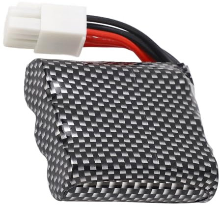 9.6V RC Car Battery, 800mAh High Rate Portable Lithium RC Car Battery Pack for S911 S912 9115 9116 Remote Control Car, Long Lasting Power Supply