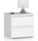 Home Collective Kommode mit Zwei Schubladen 40 cm hoch und 40 cm breit, Wohnzimmer, Schlafzimmer, Flur, Schrank, Sideboard, Highboard, viel Stauraum, weiß