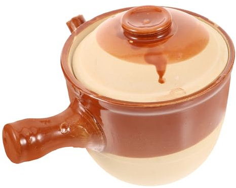 PRETYZOOM Couvercle De Pot De Médecine Chinoise Rustique Capacité De 3 Litres Marmite En Argile Pour Cuisson Lente Non Lavable