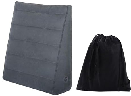 Sharplace Aufblasbares Keilkissen für Keilkissen, tragbares, universelles, weiches Keilkissen für das Wohnzimmer in Wohnungen, Dunkelgrau