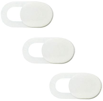 GMBYLBY 3pcs Copertura Della Macchina Fotografica Diapositiva Webcam Ampia Compatibilità Proteggere Privacy Camera Cover Slider Bianco