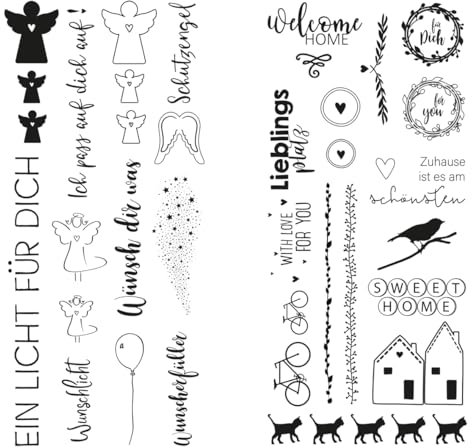 Rayher Transferfolie Home + Schutzengel, Verschiedene Designs, SB-Btl. 2Bogen, 31649000