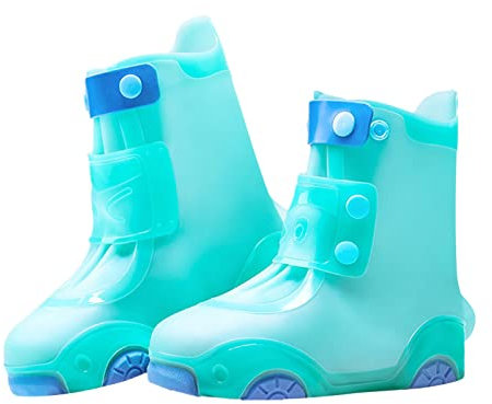 Janly Scarpine Neonato 3 Mesi Copriscarpe Antipioggia | Stivali da Pioggia Copriscarpe per Ragazzi e Ragazze | Copriscarpe riutilizzabili Galosce Scarpe Bimba Primi Passi (C, 31 Little Kids)