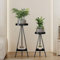 UUE Pflanzenständer Blumenständer Metall, 2 Etagen Blumenständer,Plant stand indoor Pflanzenregal für Mehrere Pflanzen,Geeignet für Zimmer, Wohnzimmer, Balkon, Ecke, Außenbereich,Höhe 60/80 cm