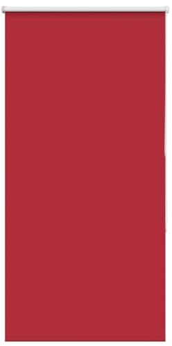 vidaXL Red Blackout Roller Blind - Poly Fabric 75x130 cm No-Drill Mount