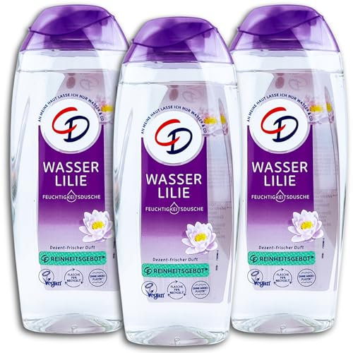 3 er Pack CD Feuchtigkeitsdusche Wasserlilie Duschgel Showergel 3 x 250 ml
