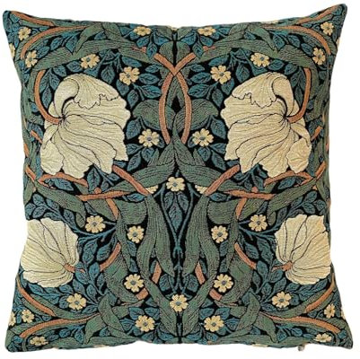 Home of Christmas Kissenbezug 45x45 cm Gobelin Kissen Kissenhülle Sofakissen Dekokissen (Pimpernel William Morris)