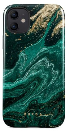 BURGA Handyhülle für iPhone 12 Mini – Unisex Hybrid-Schutzhülle mit stoßdämpfendem TPU & kratzfester Außenschale, erhöhter Displayrand, MagSafe-kompatibel, kabelloses Laden, stylisches Design