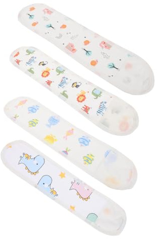 Bauchband zum Stück Packung Neugeborene Baumwolle aus 4 Warmhalten | Babyzubehör mit Cartoon Motiven, Gemischter Stil, für Neugeborene und Kleine Jungen, Bequem Zufälliger Stil