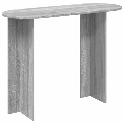 Bendmaxx Konsolentisch Graues Sonoma Holzwerkstoff 100 x 39,5 x 75 cm Wandtisch Beistelltisch Flurtisch Ablagetisch mit Stauraum für Wohnzimmer Diele Schlafzimmer Esszimmer