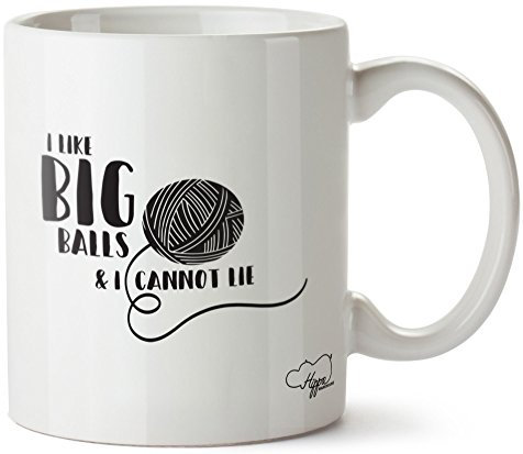 Hippowarehouse I Like Big Balls & I Cannot Lie Printed Mug Cup Ceramic 10oz