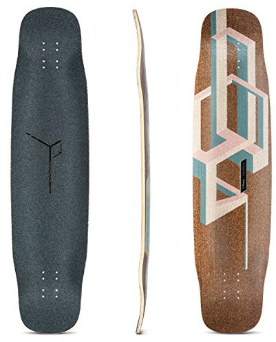 Loaded Boards Basalt Tesseract Bamboo Longboard Skateboard Deck (Pink)