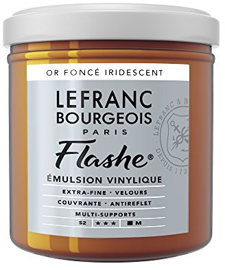 Lefranc Bourgeois Acrílico, Oro Oscuro, 125ml Tube - Vinylfarbe