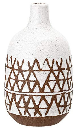 Bloomingville Vase, weiß, Keramik