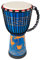 lotmusic Afrikanische Djembe Trommel 9,5 '' Geschnitzte Mahagoni Kongo Schlagzeug Musikinstrument Professionelle Bongo Trommel mit Ziegenfell Trommelfell