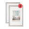 walther design Bilderrahmen silber 40 x 60 cm Doppelpack, Trendstyle Kunststoffrahmen KP460SD
