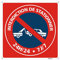 Goodvia Panneau Interdiction de Stationner Aluminium Réfléchissant Carré 300 mm, Stationnement Interdit 24H/24 7J/7 Panneau Durable, Imperméable et Résistant aux UV, 1PC