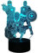 Avengers 3D LED Spiderman Night Light - Intelligent Remote Control 16 Color Change for Kids Bedroom Decoration, Night Lights for Boys and Birthday Gifts