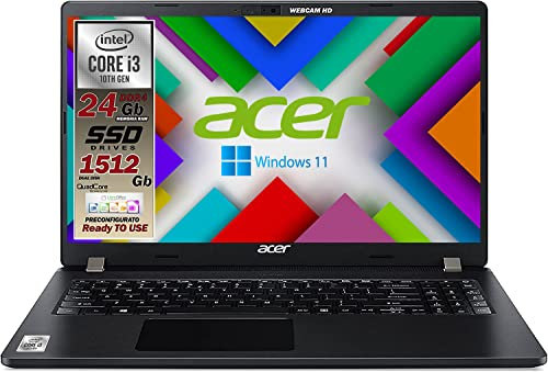 acer Notebook portatile SSD, Intel i7, RAM 20GB DDR4, SSD PCI NVMe da 512GB, display 15.6 Full HD, Scheda grafica dedicata NVIDIA, cover alluminio, usb, wi-fi, hdmi, bt, Win 11 Pro, Pronto all'uso