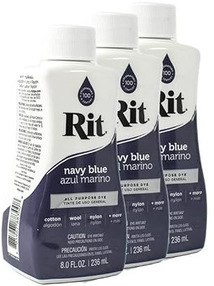 Rit Dye Líquido 236ml Azul Marino Pack de 3