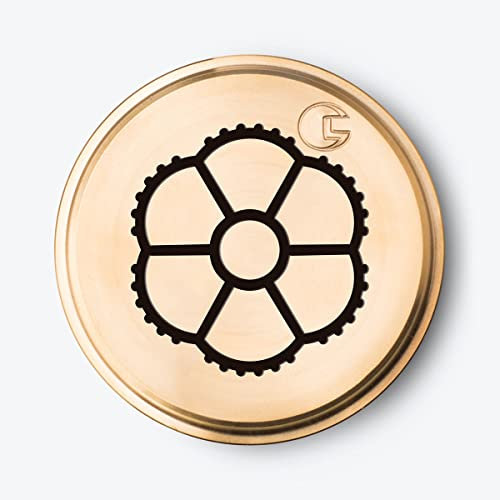 CAPO12-Trafila in Bronzo N°186 RUOTA A FIORE RIGATA per Kenwood, Philips Pasta Maker, Viva Collection, Fattorina,Silvercrest, Ariete usando anelli di riduzione (Per tutte le altre impastatrici)