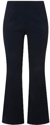 Ulla Popken Damen Bengalinhose Klassische Bengalin Hose, schwarz, 84