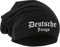 Deutsche Jungs Mütze | Fussball Ultras Hooligan Germany Biker Rocker Unisex Beanie | Schwarz