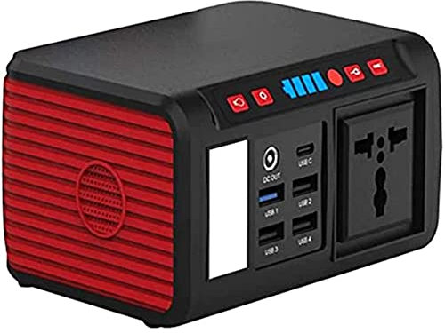 HSRG Estación De Energía Portátil, Generador Solar 74Wh Batería De Litio De Respaldo, 80W (Pico 120W) Linterna Fuente De Alimentación De Emergencia, para Vacaciones Al Aire Libre Viajes RV Camping