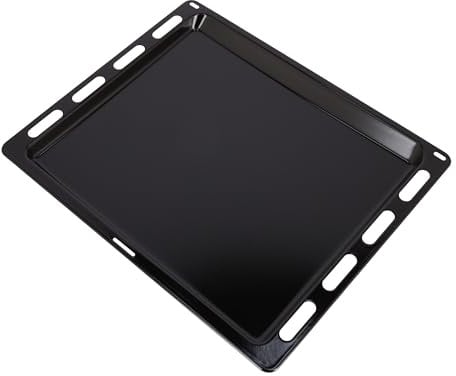 sparefixd Plaque de cuisson en émail noir pour four Amica 44 x 37 cm