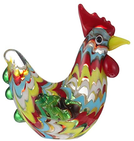 FONDOTIN Figurines De Coq Artisanales De Qualité Petits Animaux Jouets pour Chambre De Garçons Et De Filles Décoration De La Maison