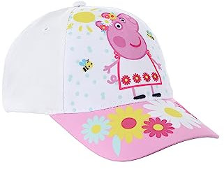 Sun City Peppa Wutz Pig Baseball-Cap Mütze Kappe Sommer-Hut (as3, Numeric, Numeric_54, Weiß)