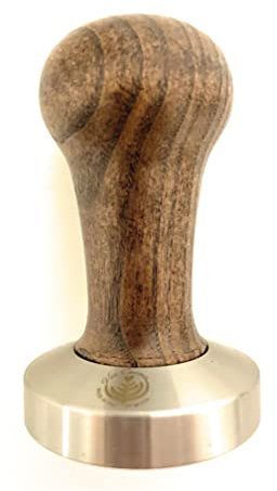 VIA CREMA Kaffee Tamper 53 mm. Siebträger Tamper. Coffee Tamper Made in Italy By Motta (Tamper 53 mm, Brown) Kaffeemaschine Siebträger Zubehör