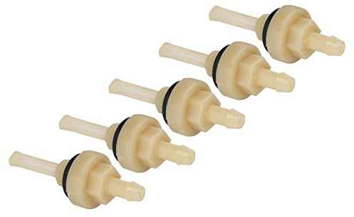 5 Uds Filtro de Junta de Combustible de Plástico Filtro de Junta de Combustible, Filtro de Junta de Tanque de Combustible Piezas de Motor de Gasolina Boquilla de Salida del