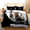 Wikinger Bettwäsche 135x200cm Vikings Ragnar Warrior King Kinder Bettbezug Set 3 Teilig Microfaser 3D Motiv Luxus Modern Bettdeckenbezug Mit Reißverschluss und 2 Kissenbezüge 80x80cm