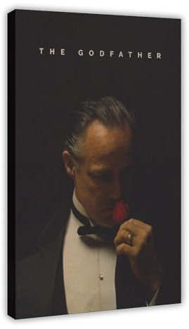 Filmposter The Godfather, Leinwand-Poster, Wandkunst, Dekor, Bild, Gemälde für Wohnzimmer, Schlafzimmer, Dekoration, Rahmen-Stil, 60 x 90 cm