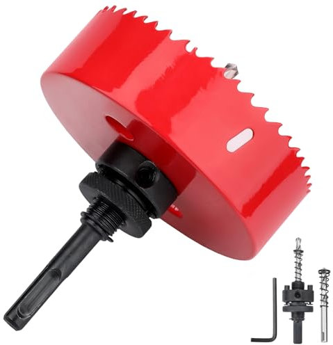 hsawbit Scie-cloche en acier rapide HSS bi-métal pour bois, contreplaqué, PVC, cloison sèche et tôle - 160 mm